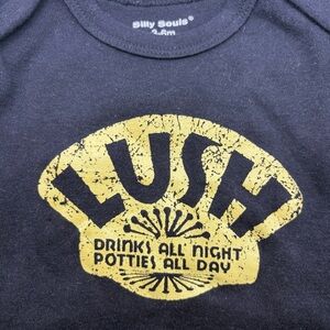 Silly Souls Onesie “Lush” Drinks All Night Potties All Day